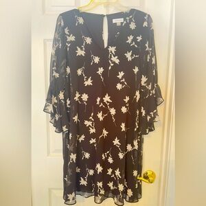 Calvin Klein Dress Mod Floral Size 8 LNWT